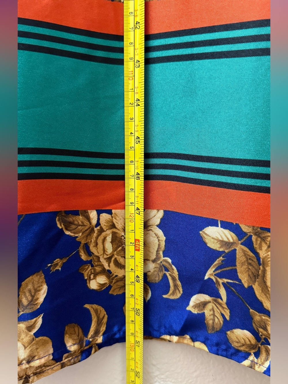 ZARA Blue Floral Satin Maxi Shirt Dress S Boho Oriental Caftan Long Sleeve - Picture 14 of 15